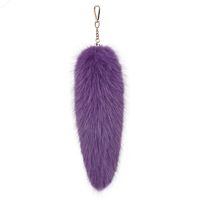 Pendentif en fourrure synthétique de renard de 11 pouces, queue de renard, accessoires écologiques, pendentif pour sac de femme, porte-clés de voiture
