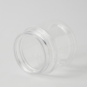 Pet <b>Plastic</b> Wide Mouth Jar 30ml Cylinder Cosmetic <b>Packaging</b> For Eye Cream - Product Image 1