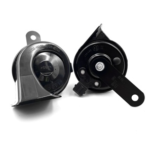 Wenle ahn181 nóng bán ABS sắt đen 80mm 12V 105-118db ốc thấp tone tự động sừng cho pg405 - Product Image 5