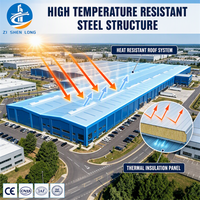 Entrepôt industriel préfabriqué au design moderne, bâtiment en structure acier préfabriquée à grande portée