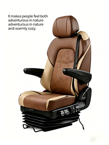 Asientos YSR 714-1P para Autocaravanas y Casas Rodantes, Asiento del Conductor Ajustable de Lujo con Suspensión Neumática de Cuero Universal - Product Image 2