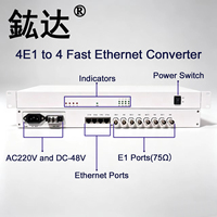 Convertisseur Fast Ethernet Hongda 4E1 vers 4 ports, SJ 4E1-10/100M avec garantie de 3 ans