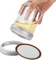 Bocaux en verre avec couvercle, contenants en verre de luxe, petits pots à confiture de 150 ml et 250 ml, pots en verre de 350 grammes, pots de 8 oz pour confitures