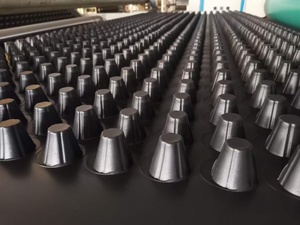 Planche de drainage <span class=keywords><strong>alvéolée</strong></span> en PEHD 20 mm x 10 mm <span class=keywords><strong>pour</strong></span> la construction de toits végétalisés - Product Image 3