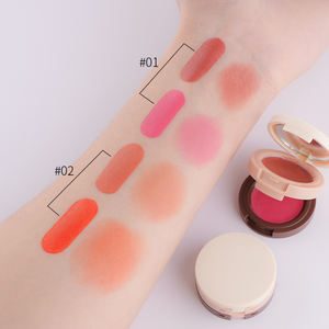 Palette Nouvel Arrivage Marque Privée Logo Personnalisé Blendable Cheek 2 Tons <span class=keywords><strong>Kaja</strong></span> Crème Poudre Double Couche Fournisseur de Blush - Product Image 3