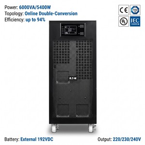 เครื่องสำรองไฟฟ้าแบบออนไลน์ DX Series DX6000CNXL 6kVA 4.8kW 220V CE ระบบแปลงไฟแบบ Double Conversion พร้อมแบตเตอรี่สำรองใช้งานได้นาน สำหรับระบบไฟฟ้าอุตสาหกรรม - Product Image 1