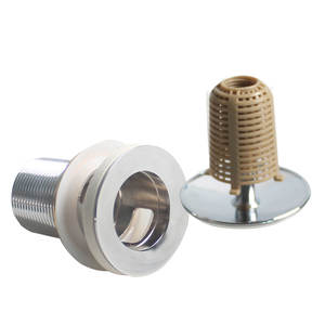 WaiiHO 022 Bonde de lavabo en laiton chromé avec trop-plein et panier de vidange pour éviers de cuisine - Product Image 5