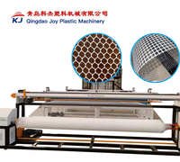 Machine de fabrication de géosynthétiques géonettes plates en maille rigide 2D 3D en HDPE PE entièrement automatique, neuve, avec extrudeurs plastiques à roulements