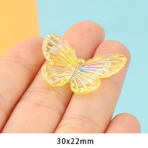 Color Butterfly <b>Magic</b> <b>Leaf</b> Granular Pendant DIY Handmade Earrings Accessories Material Water Epoxy Acrylic Charm - Product Image 4