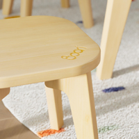 Tabouret en bois OEM ODM pour les crèches et les garderies, utilisation en chambre, mobilier durable pour la petite enfance