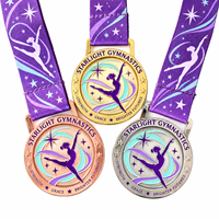 Médaille de finisseur en métal personnalisée, conception gratuite, pour la danse, la gymnastique rythmique, l'athlétisme, 2D 3D