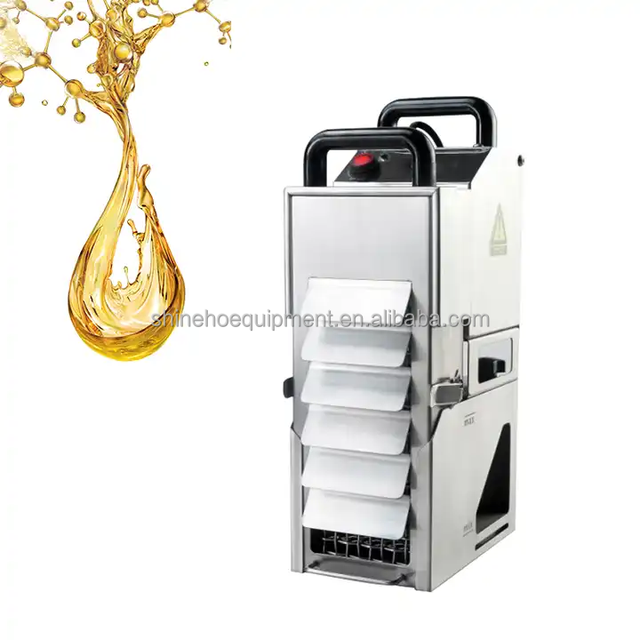 Shineho New Restaurant Cooking Oil Filter Machine with Motor for Industry Use