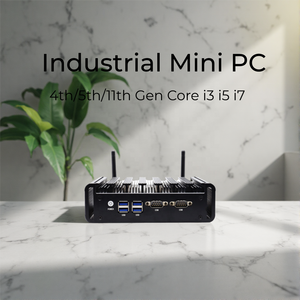 Mini PC Intel <span class=keywords><strong>I3</strong></span> <span class=keywords><strong>1115G4</strong></span>/1135G7/1165G7 Sin Ventilador, Doble LAN, 2*RS232 COM, 4 USB 3.0, HD/VGA, Micro Ordenador Industrial, Nuevo con Sistema Operativo WIN11/Linux - Product Image 1