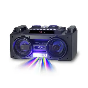 Pro Speaker Audio Bluetooth TWS, Speaker Bluetooth Super Bass Portabel 24 Jam Waktu Bermain Pesta Karaoke Nirkabel Pemain Bass PA Speaker Boombox 1000W Berdiri Lantai Besar