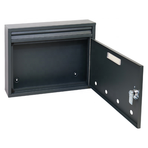 Boîte aux lettres murale moderne avec plaque nominative, boîte à lettres décorative en acier pour <span class=keywords><strong>la</strong></span> maison et le jardin - Product Image 4