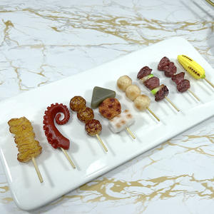 Porte-clés PVC modèle <span class=keywords><strong>barbecue</strong></span> célèbre sur internet, avec brochettes de mouton et viande grillée, pour clés de voiture - Product Image 1