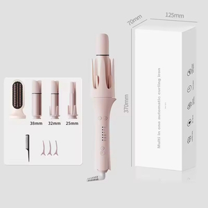 <span class=keywords><strong>Fer</strong></span> à <span class=keywords><strong>boucler</strong></span> automatique rotatif professionnel de haute qualité 2026, 4-en-1 <span class=keywords><strong>interchangeable</strong></span>, idéal pour les voyages et les salons - Product Image 4