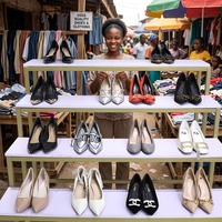 Chaussures à talons hauts d'occasion les plus populaires pour femmes, vente en gros par lot, escarpins tendance de seconde main pour femmes, chaussures usagées en vrac pour la revente