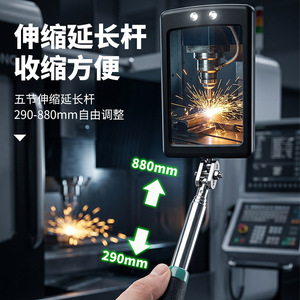 Badlian Telescopic Inspection <b>Mirror</b> 3.5 Inch Led Display Screen For Vehicle Inspection <b>Car</b> Repair Tools - Product Image 5