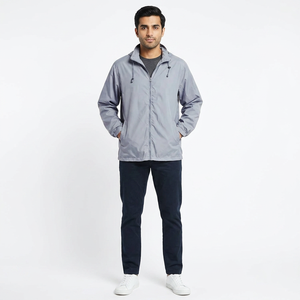Best Quality Lightweight Men's Autumn Windproof Windbreaker <b>Jacket</b> with Stand Collar <b>Slim</b> <b>Fit</b> - Product Image 1