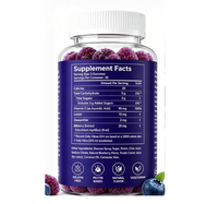 Gummies de Lutéine OEM Sans Sucre, Véganes, à Base de Plantes, Soin Quotidien des Yeux, Protection Contre la Lumière Bleue, Soutien Visuel, Sans OGM