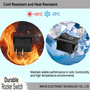 Переключатель-качалка Wintai-tech 21x15 мм, накладной, 240 В, 2 контакта, вкл/выкл - Product Image 5