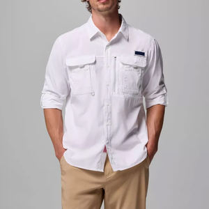 <span class=keywords><strong>Camisas</strong></span> <span class=keywords><strong>de</strong></span> <span class=keywords><strong>Pesca</strong></span> <span class=keywords><strong>Columbia</strong></span> Blancas <span class=keywords><strong>de</strong></span> Manga Larga con Protección UV y Botones, Personalizadas, Éxito <span class=keywords><strong>de</strong></span> Ventas 2025 - Product Image 1