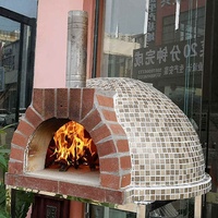 Four à pizza rond au bois pour l'extérieur