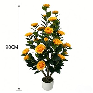 <b>Artificial</b> Camellia <b>Tree</b> Faux Camellia <b>Tree</b> Camellia <b>Tree</b> Potted - Product Image 2