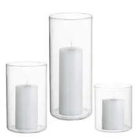 Home dekorative Weihnachten bunte mund geblasene Duft kerzen doppelwandige Luxus Boro silikat glas Kerze für die Hochzeit