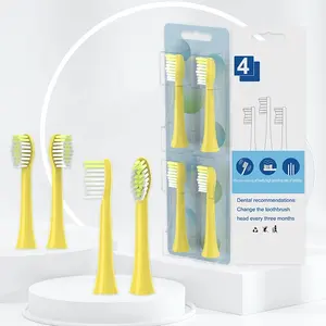 Cabeças de escova de dentes elétrica philps sonic one series, design personalizado, micro vibração, 4 cabeças