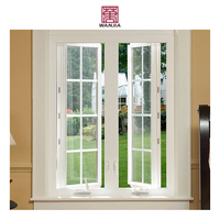 Ventanas Francesas de Doble Acristalamiento WANJIA, Modernas y Sencillas, Ventana Abatible de Vinilo