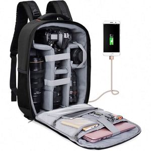 Sac à dos pour appareil photo professionnel avec port de charge USB et housse de pluie, sac à dos pour ordinateur portable de photographie pour femmes et hommes, échantillon gratuit - Product Image 1