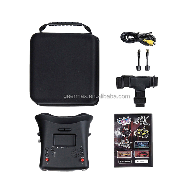 UAV Spare Parts Kit 40CH 5.8GHz DVR Analog FPV Goggles for IFlight 155x144x113mm 800x480 4.3" LCD 3.7V/2000mAh Drone Components