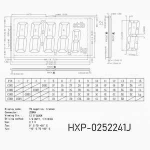 Customized Design For Power Meter <strong>7</strong> <strong>Segments</strong> <strong>Digital</strong> Lcd <strong>Display</strong> Panel - Product Image 6