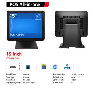 Nhà sản xuất 15 inch hệ thống <span class=keywords><strong>POS</strong></span> tất cả trong một Android Windows giá rẻ tiền mặt đăng ký điểm của bán hiển thị hệ thống <span class=keywords><strong>POS</strong></span> cho siêu thị - Product Image 6