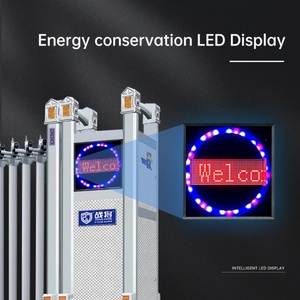 Portail télescopique électrique rétractable en alliage d'aluminium pour écoles et entreprises, avec télécommande automatique pour la construction - Product Image 2
