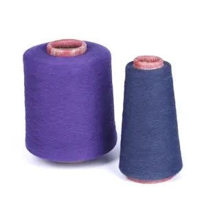 Venda quente reciclado tricô misturado fio algodão para tricotar luvas