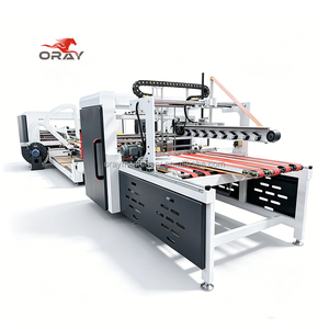Plieuse-colleuse de cartons ondulés avec empileur, comptage et empilage automatiques pour la fabrication de cartons de <span class=keywords><strong>colis</strong></span> express e-commerce - Product Image 1