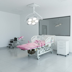 Электрическая акушерская кровать MDC-II (Mx <span class=keywords><strong>Bed</strong></span> 6000) с дышащим водонепроницаемым матрасом, регулируемая по высоте, для родов и восстановления, опционально - Product Image 2