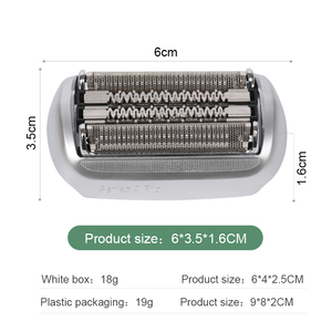 Tête de rasoir électrique de remplacement compatible avec <span class=keywords><strong>Braun</strong></span> Series 9 Pro 94M Silver Net 9030S 9030S 9040s 9050CC 9070CC 9075CC - Product Image 3