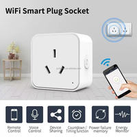 Adaptateur de prise intelligente WiFi universel Tuya US/EU/UK/AU certifié CE RoHS SAA 10A 16A, compatible avec Smart Life, Google Home, en PC ignifuge