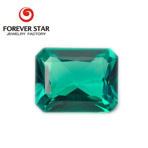 อัญมณีมรกตสีเขียวมรกตตัดเป็น3A สำหรับทำเครื่องประดับ - Product Image 2