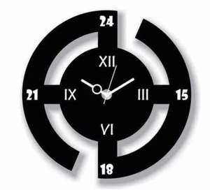 Horloge murale moderne en acrylique ajouré, créative, 3D, silencieuse, décorative pour la maison, le salon et la chambre à coucher - Product Image 6