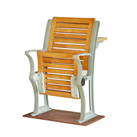 Mobilier scolaire avec table pliante en bois pour étudiants, bureau et chaise à 2 places, cadre en métal, tapis d'écriture à 2 places de bonne qualité
