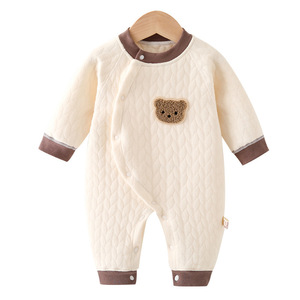 Mameluco Acolchado para Bebé, Algodón Grueso, Unisex, Ropa Abrigada para Otoño e Invierno - Product Image 5