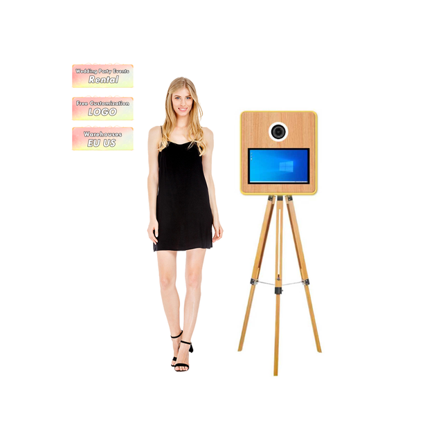 2025 Vintage Style Dslr Photo Booth Mirror Photobooth Portable Photo Booth with Flight case for Party and Event in US Warehouse