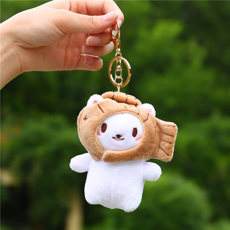 小物 ANIMAL HEAD KEYCHARM Yocoyee Cute Fox Hammerhead Animal Keychain with Bell Decor
