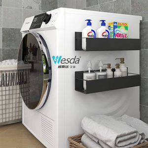 Organizador de almacenamiento de baño para el hogar WESDA, 2 piezas, cocina, Metal negro, nevera móvil, estantes magnéticos para especias para refrigerador - Product Image 3