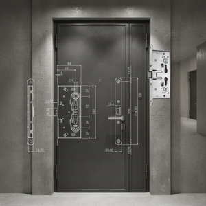 ISEO LAF1011354 #   Serratura Antipanico Antincendio per Porte di Sicurezza Made in Italy - Product Image 3